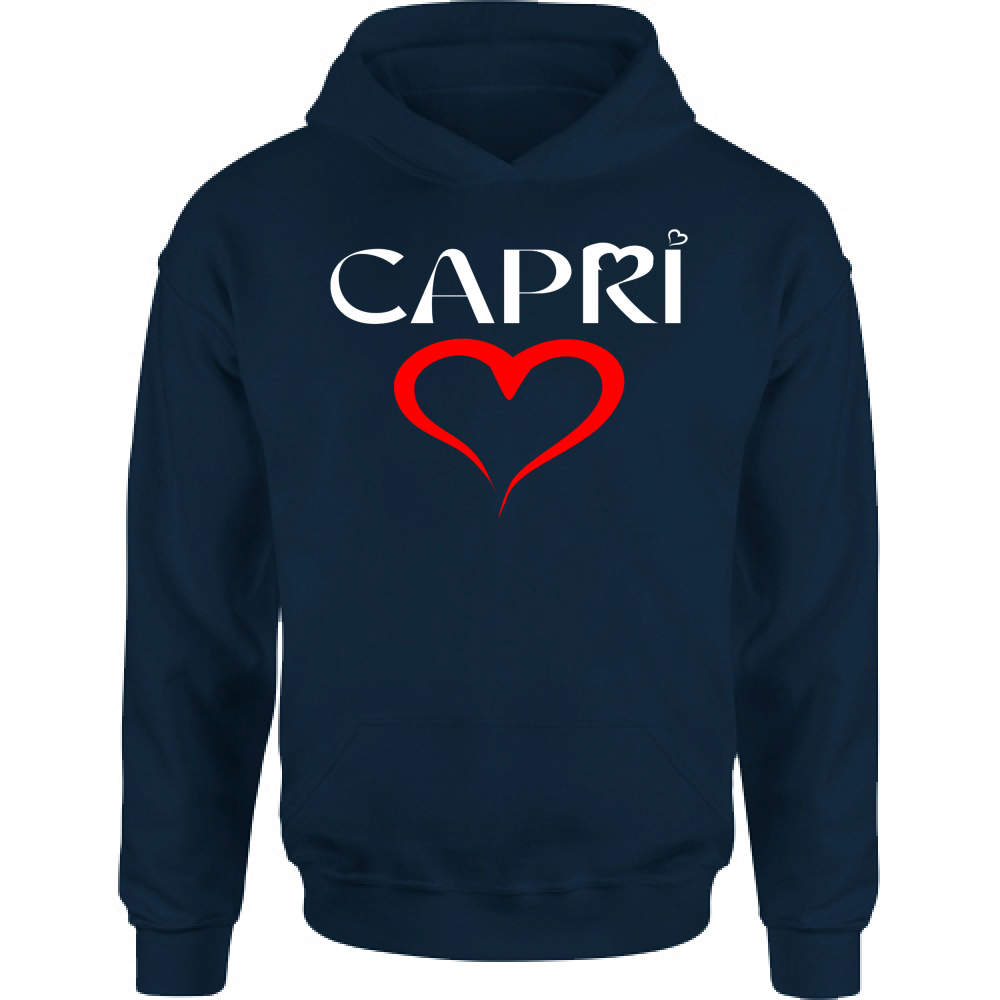 Children's Hoodie HEART CAPRI RED