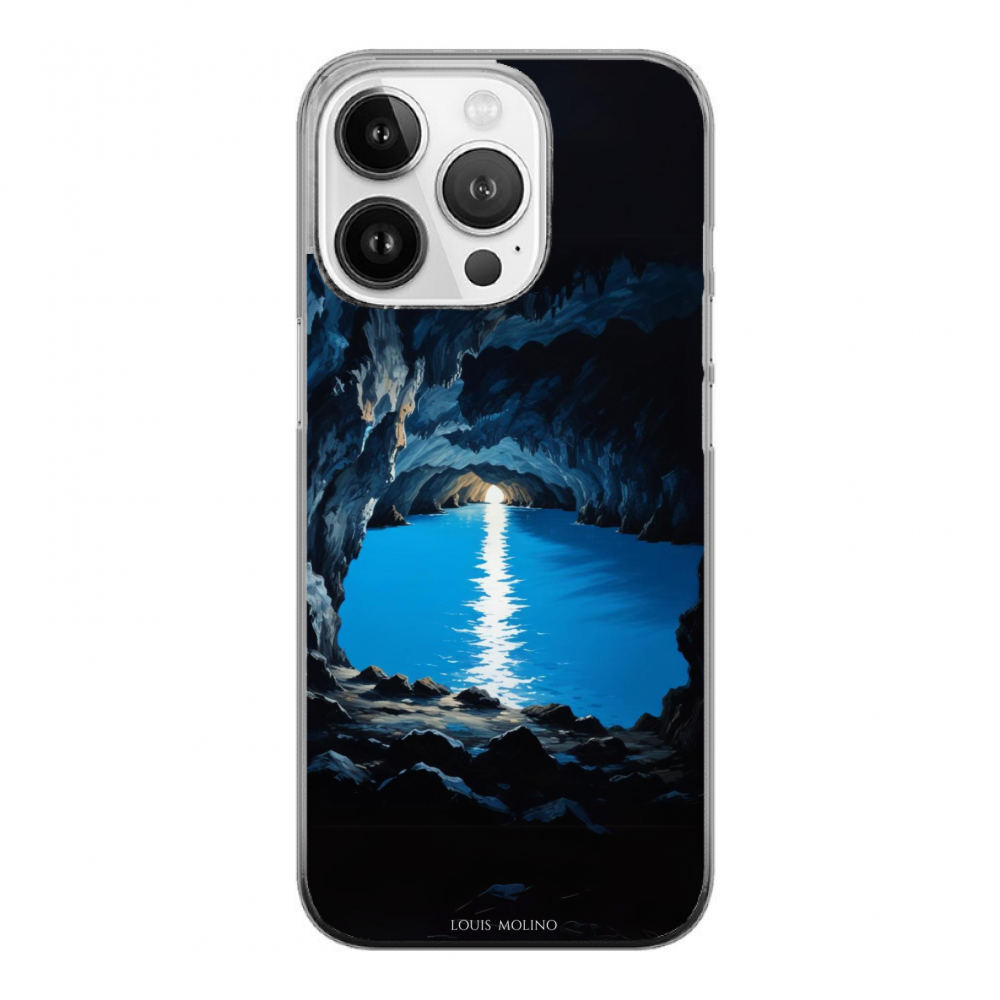 Rubber Cover iPhone 14 Pro BLUE CAVE FANTASY