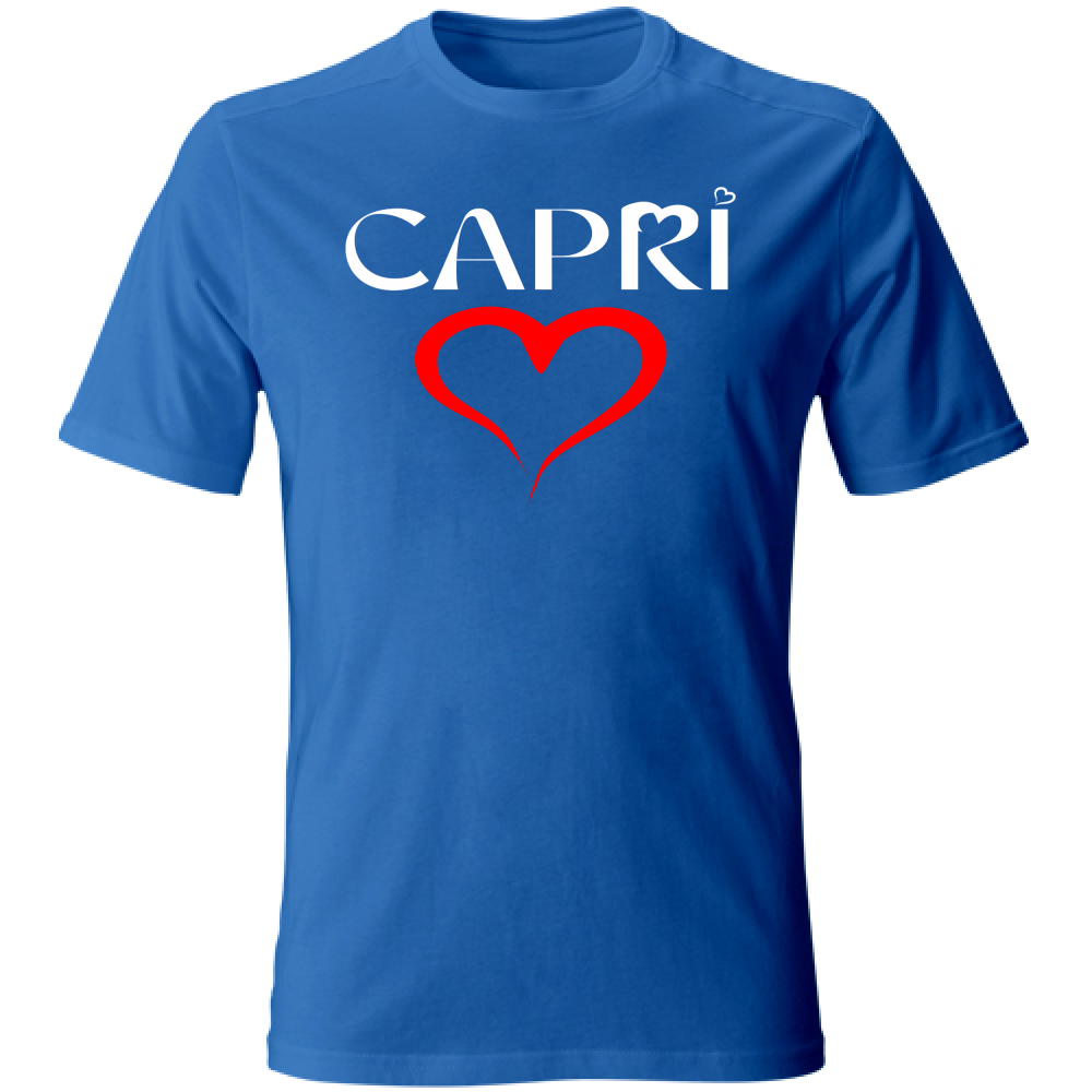 T-Shirt Bambino CUORE CAPRI ROSSO