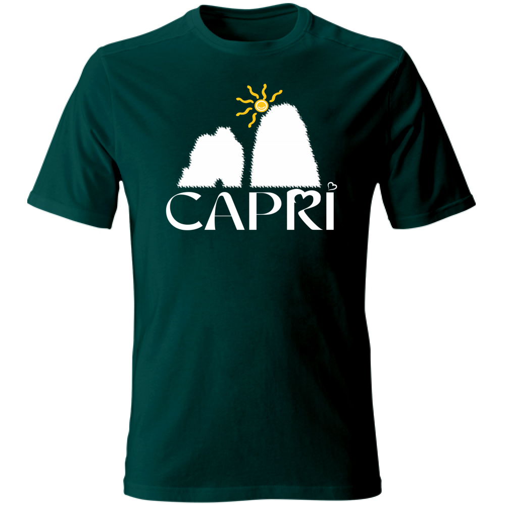 T-Shirt Kids CAPRI HAPPY FARAGLIONI WHITE