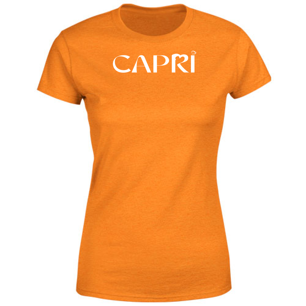 Women's T-Shirt CAPRI MINIMAL WHITE WRITING