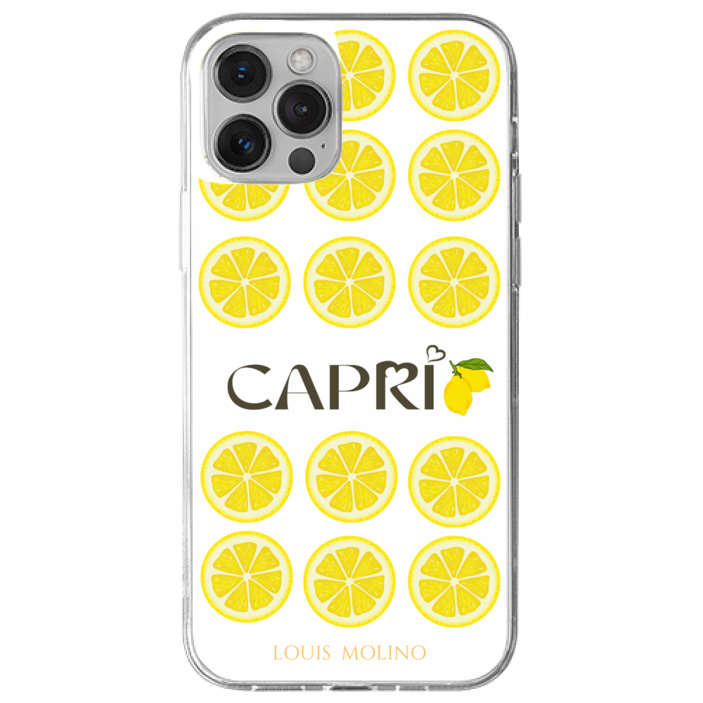 Rubber Cover iPhone 13 LEMONS SLICE CAPRI
