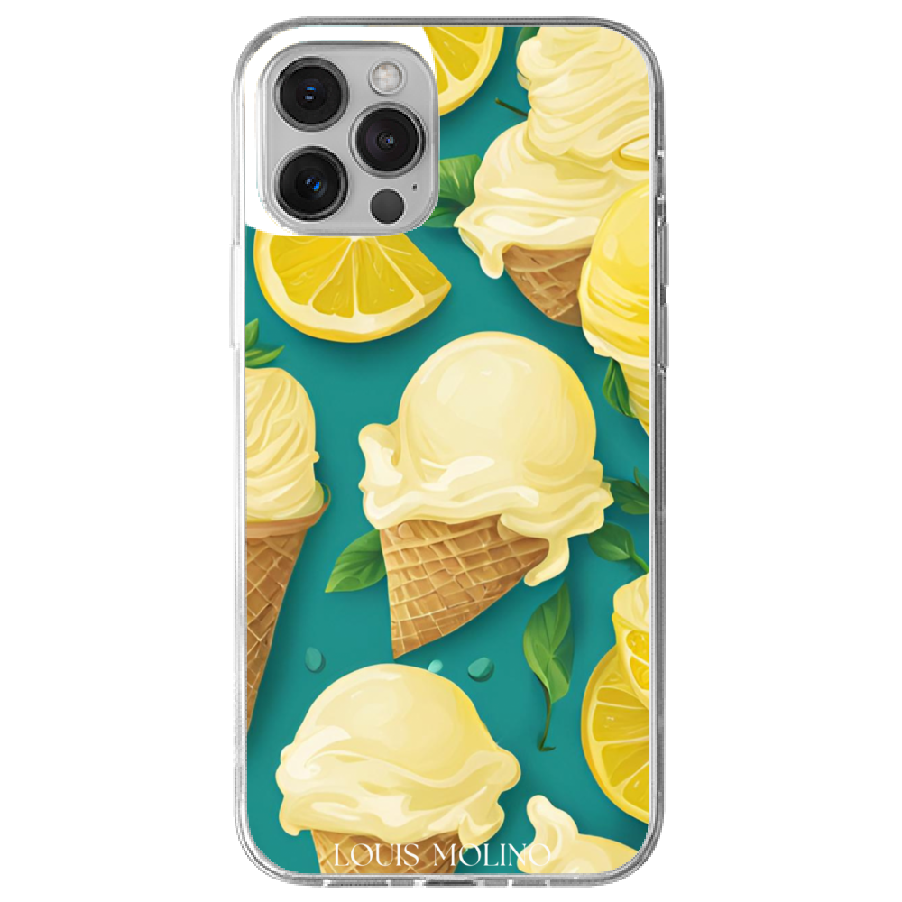 Rubber Cover iPhone 13 ICE CREAM LEMON CAPRI