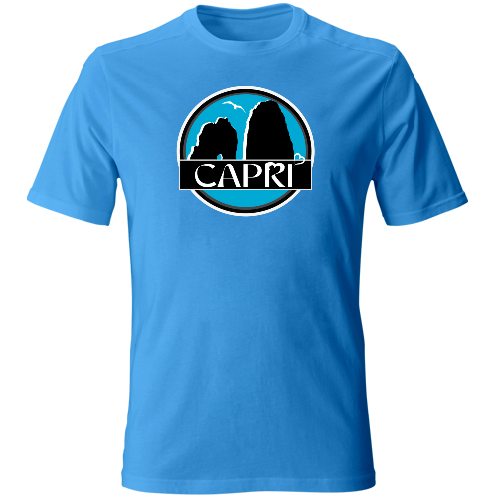 T-Shirt Unisex CAPRI CERCHIO MAGICO CON  FARAGLIONI