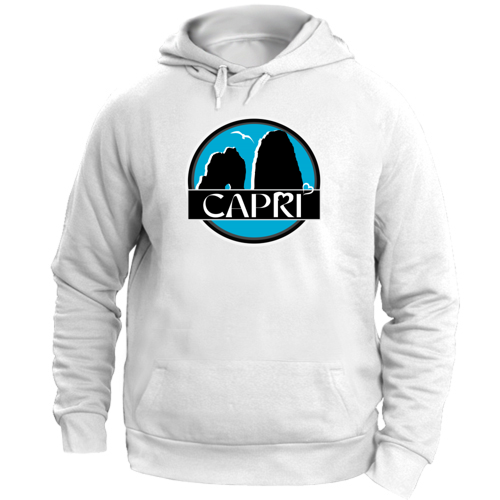 Felpa Unisex con Cappuccio CAPRI CERCHIO MAGICO CON  FARAGLIONI