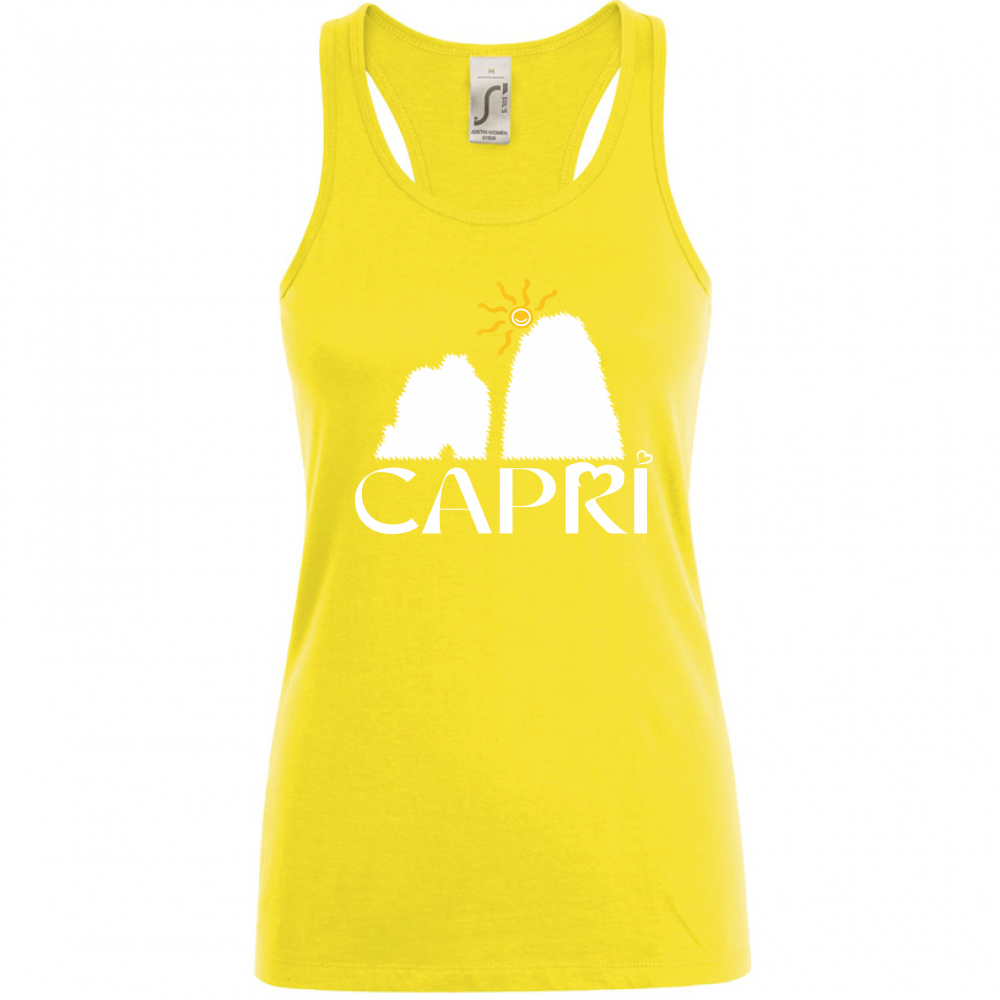 Canotta Donna CAPRI HAPPY FARAGLIONI WHITE