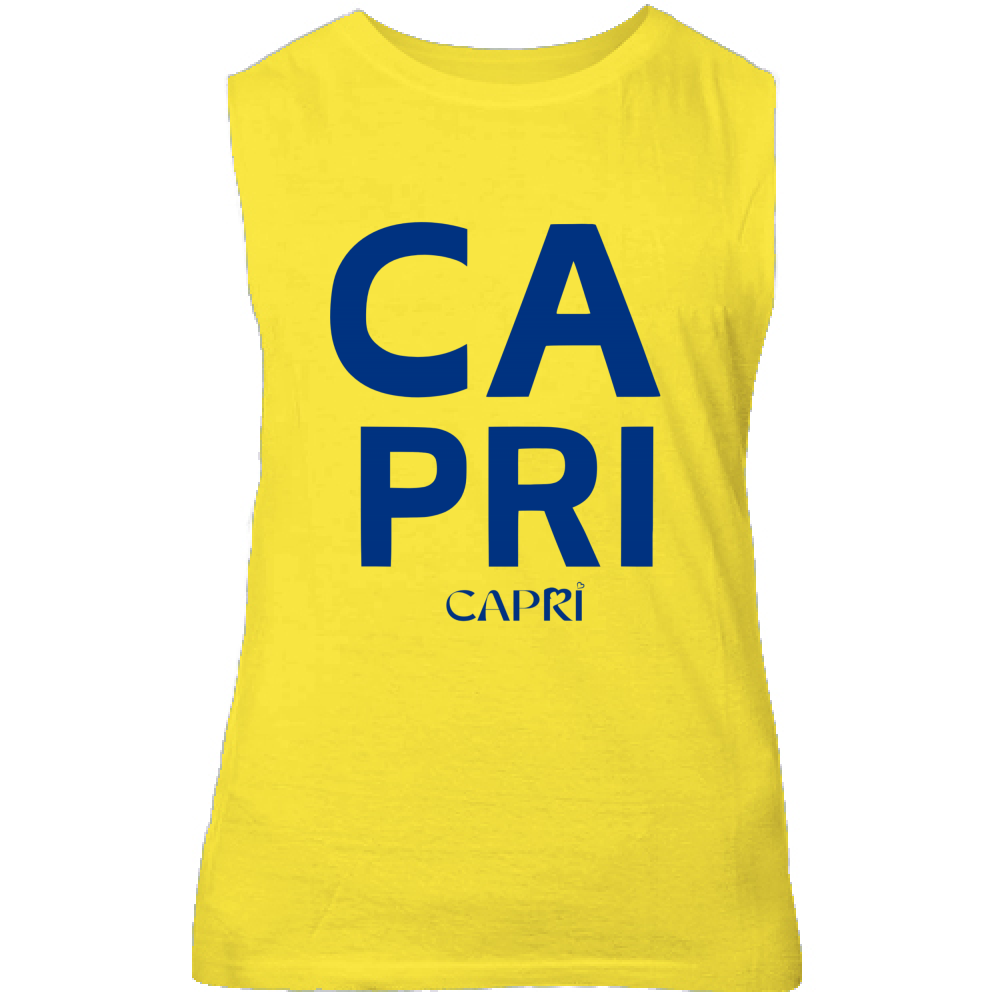 Canotta Unisex CAPRI DESIGN SCRITTA BLUE