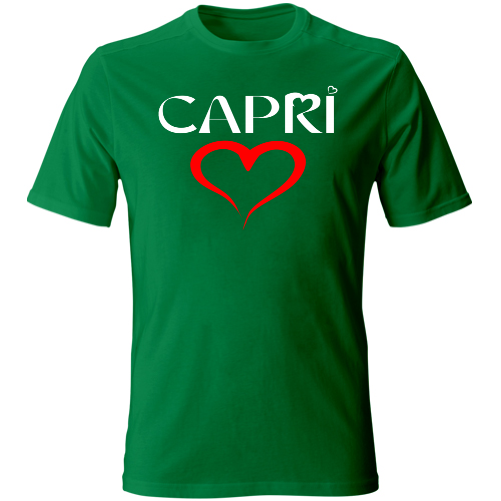 T-Shirt Bambino CUORE CAPRI ROSSO