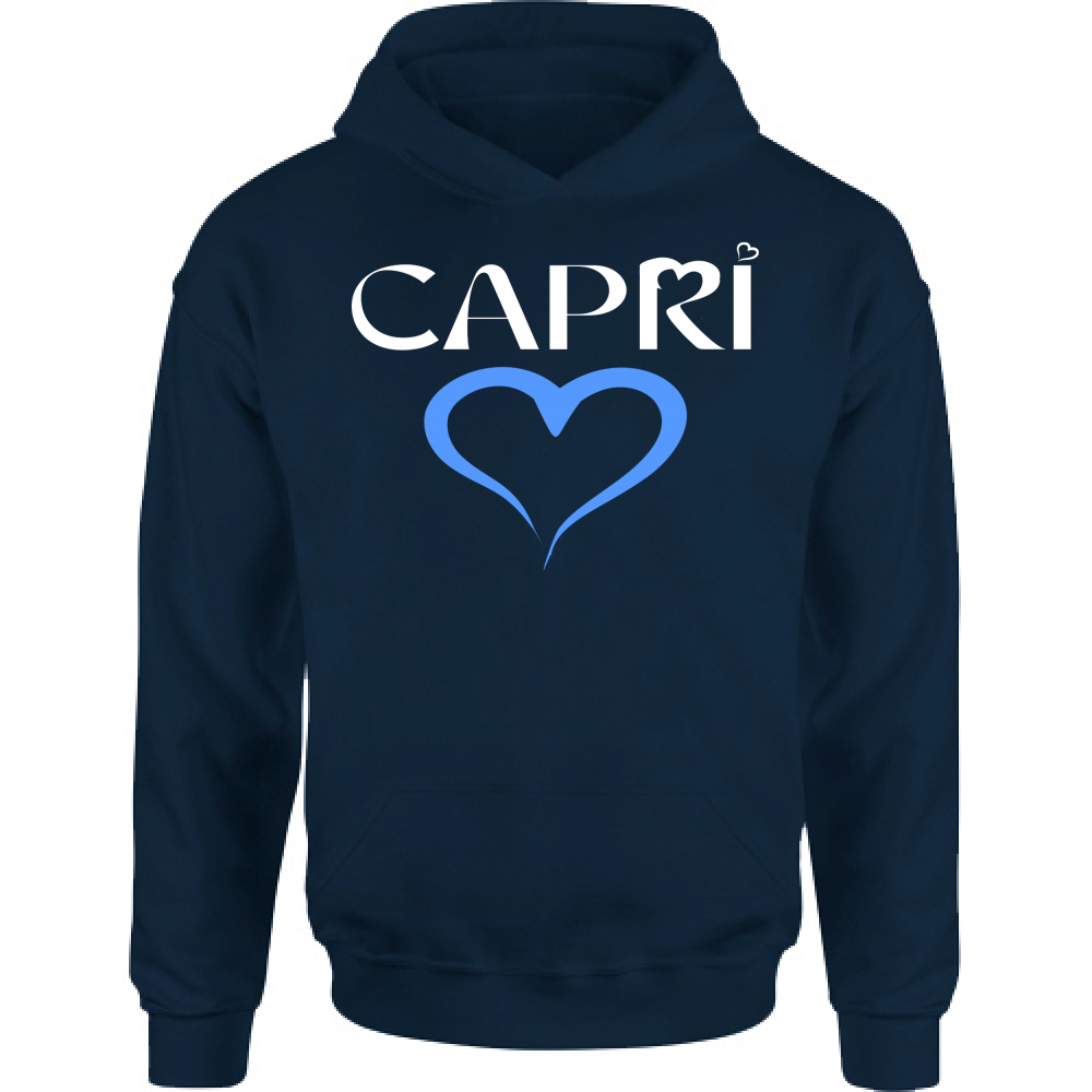 Felpa Bambino con Cappuccio CAPRI CUORE AZZURRO