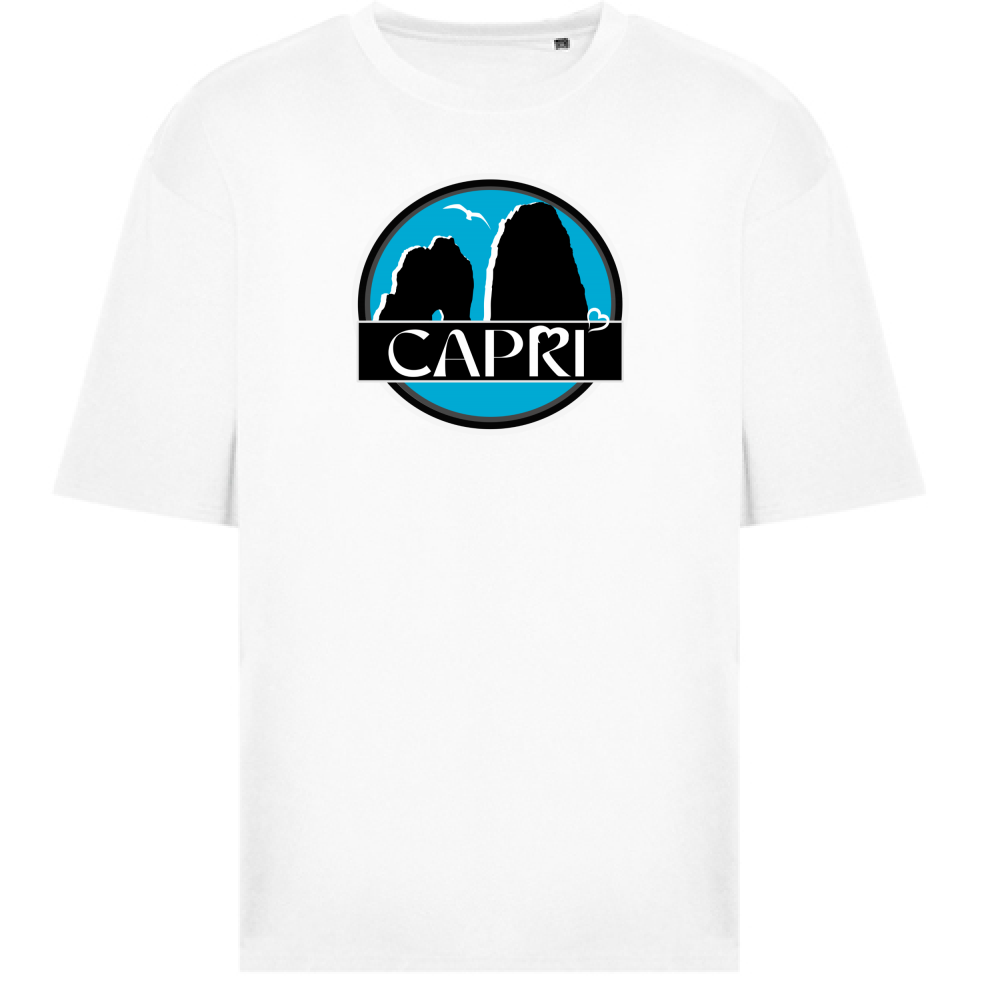 Oversize T-Shirt CAPRI MAGIC CIRCLE WITH FARAGLIONI