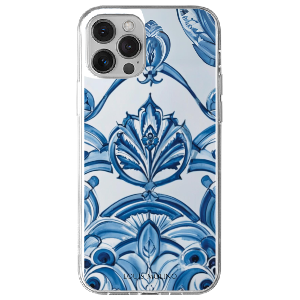 Rubber Cover iPhone 13 Pro BLUE WEAVING CAPRI