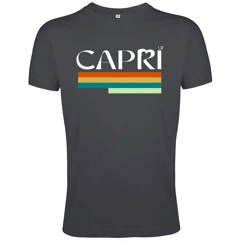 T-Shirt Men Fit CAPRI TECHNICAL COLOR WHITE WRITING