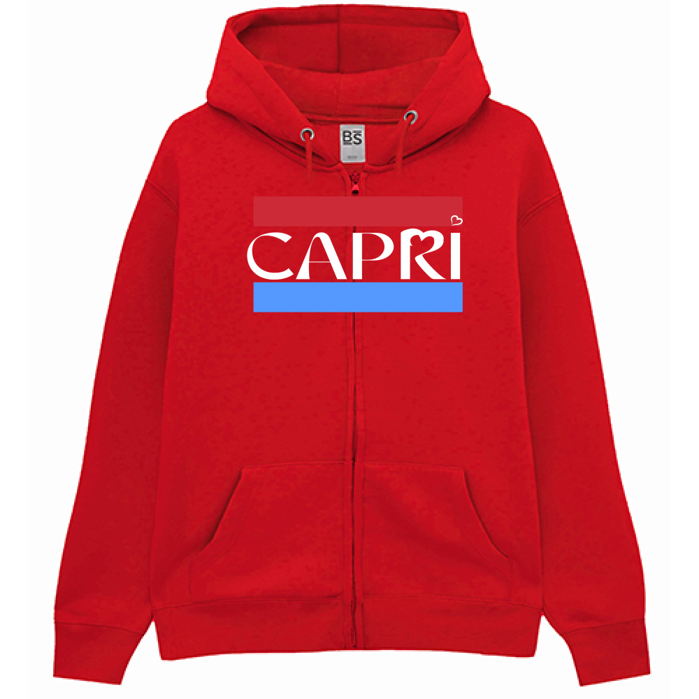 Premium Hoodie Zip CAPRI BAND RED BLUE WHITE