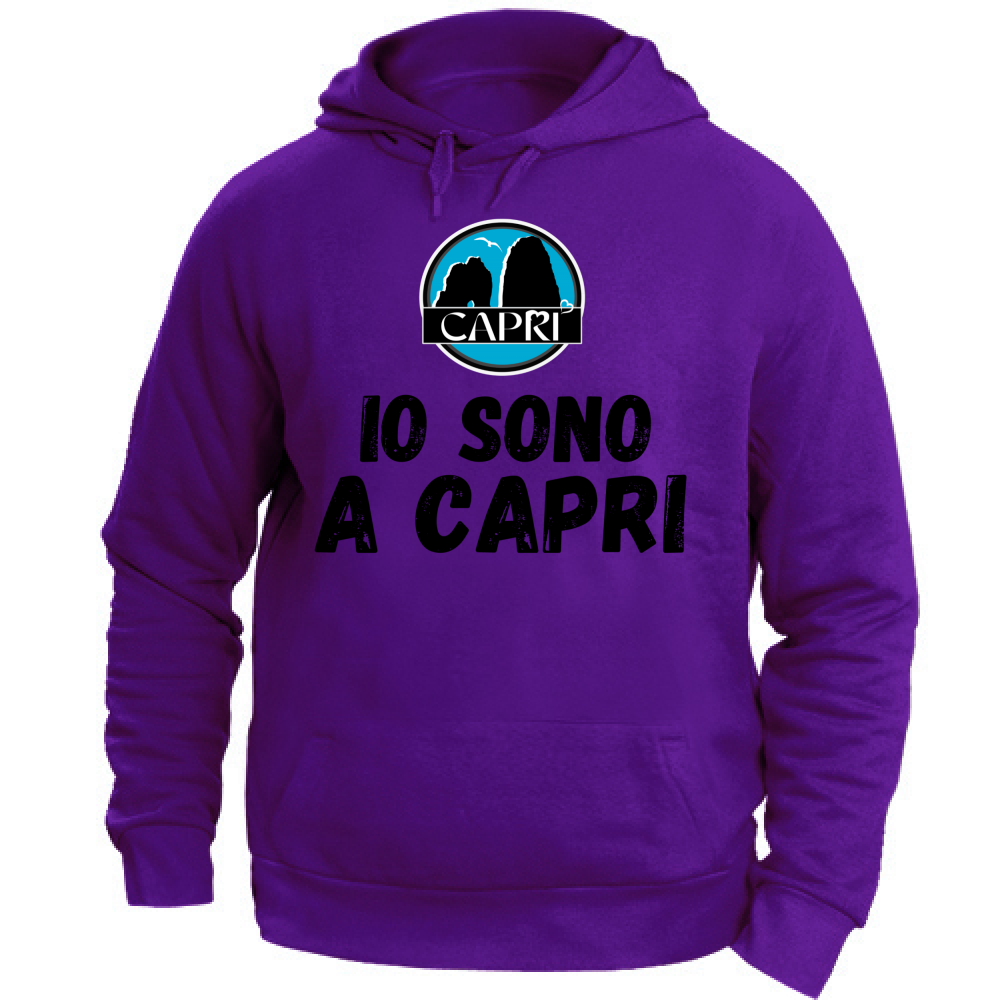 Unisex Hoodie I AM IN CAPRI BLACK WRITING