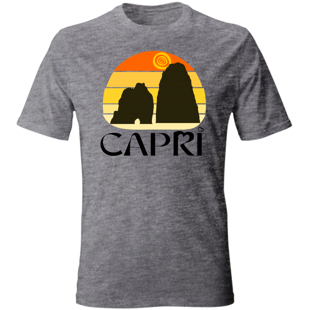 T-Shirt Kids CAPRI SUNSET VINTAGE BLACK WRITING