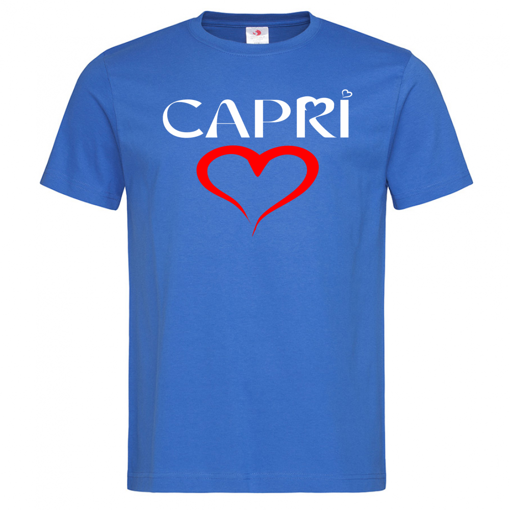 T-Shirt Men Premium CUORE CAPRI ROSSO