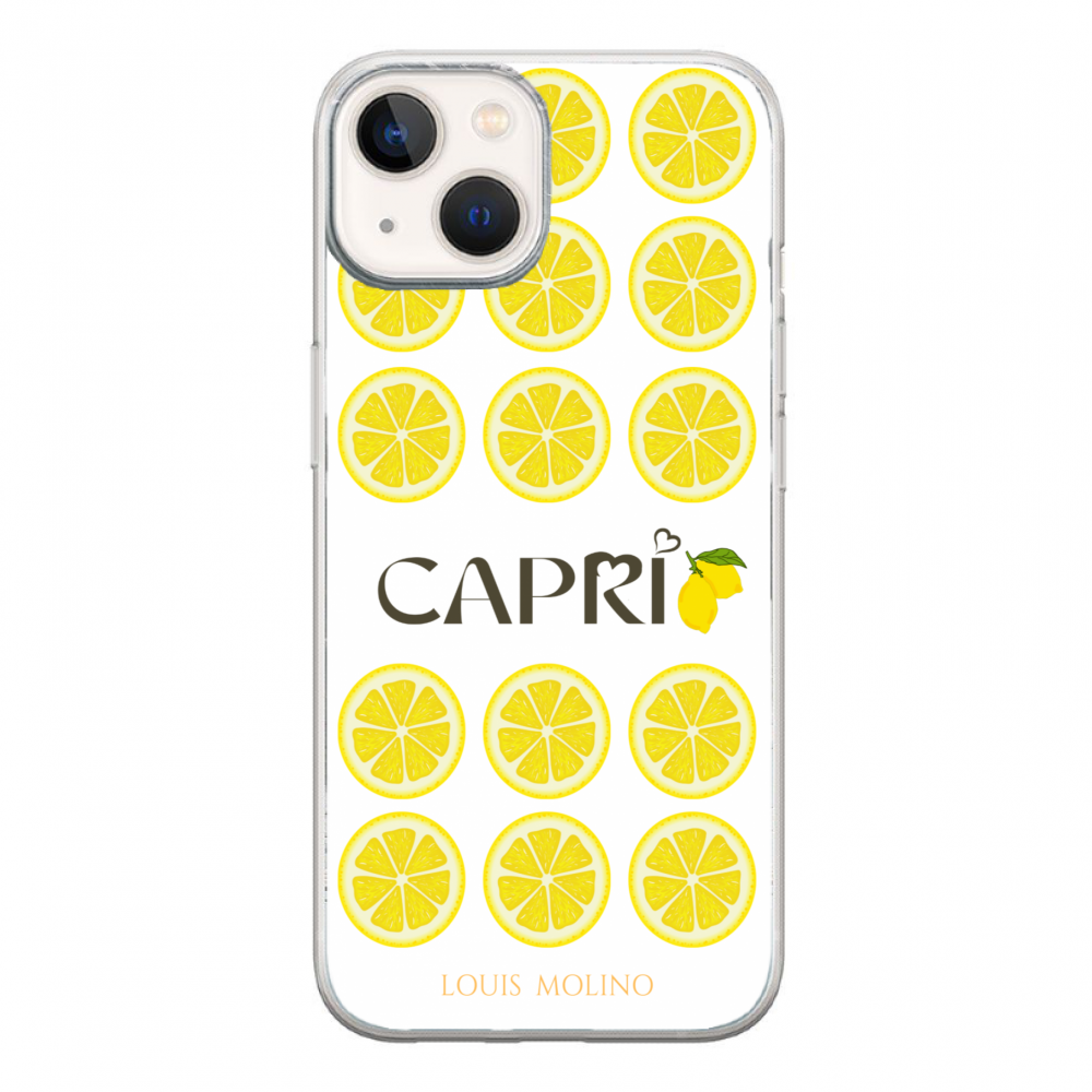 Rubber Cover iPhone 15 Plus LEMONS SLICE CAPRI