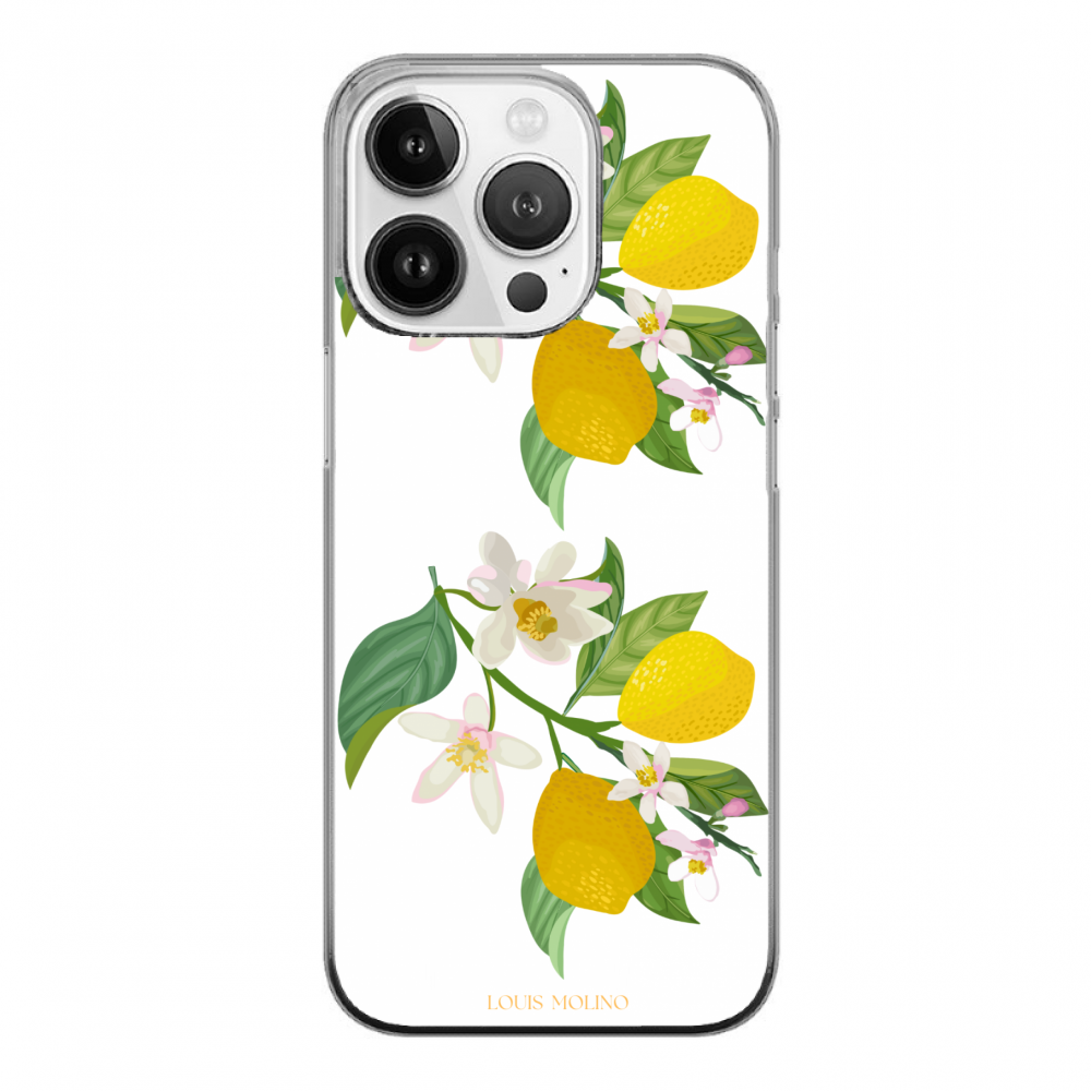 Cover Gomma iPhone 14 Pro LEMON FLOWER CAPRI