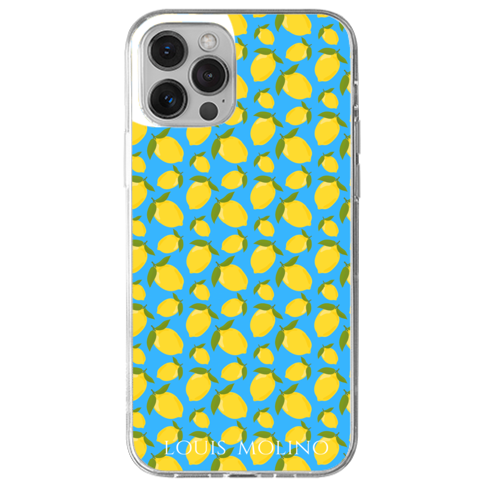 Rubber Cover iPhone 13 LEMON BLUE CAPRI