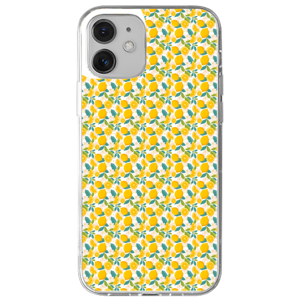 Cover Gomma iPhone 12 SMALL LEMON CAPRI