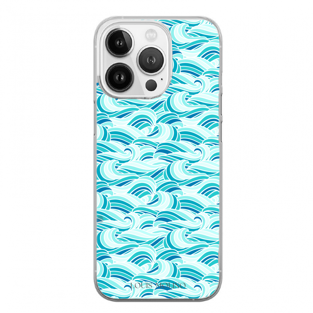 Rubber Cover iPhone 14 Pro Max WAVES OF SERENITY CAPRI
