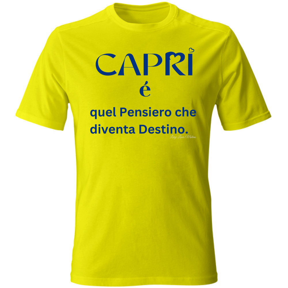 T-Shirt Bambino Capri é quel pensiero che diventa Destino