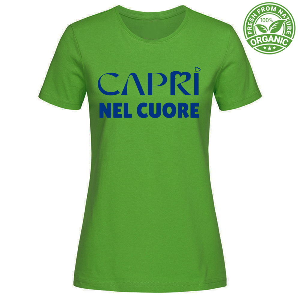T-Shirt Woman Organic Capri In The Heart