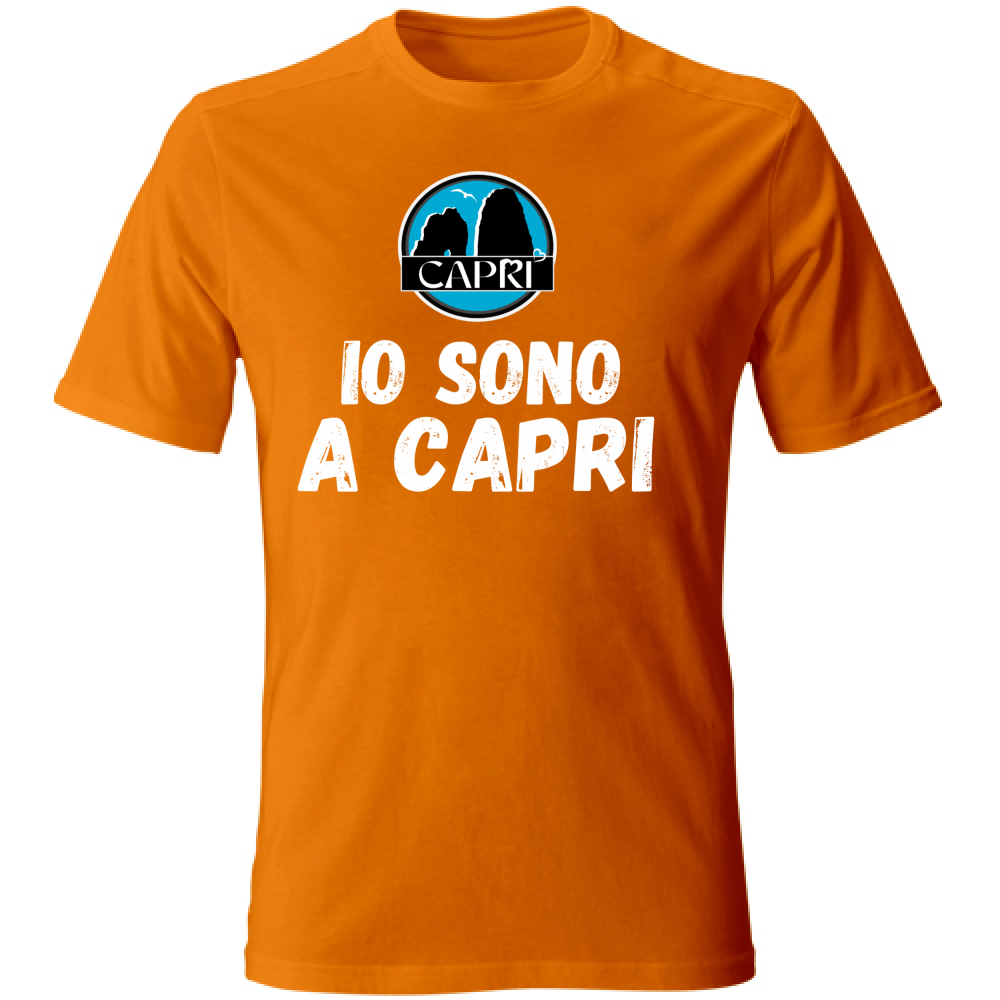 Unisex T-Shirt I AM IN CAPRI WHITE WRITING