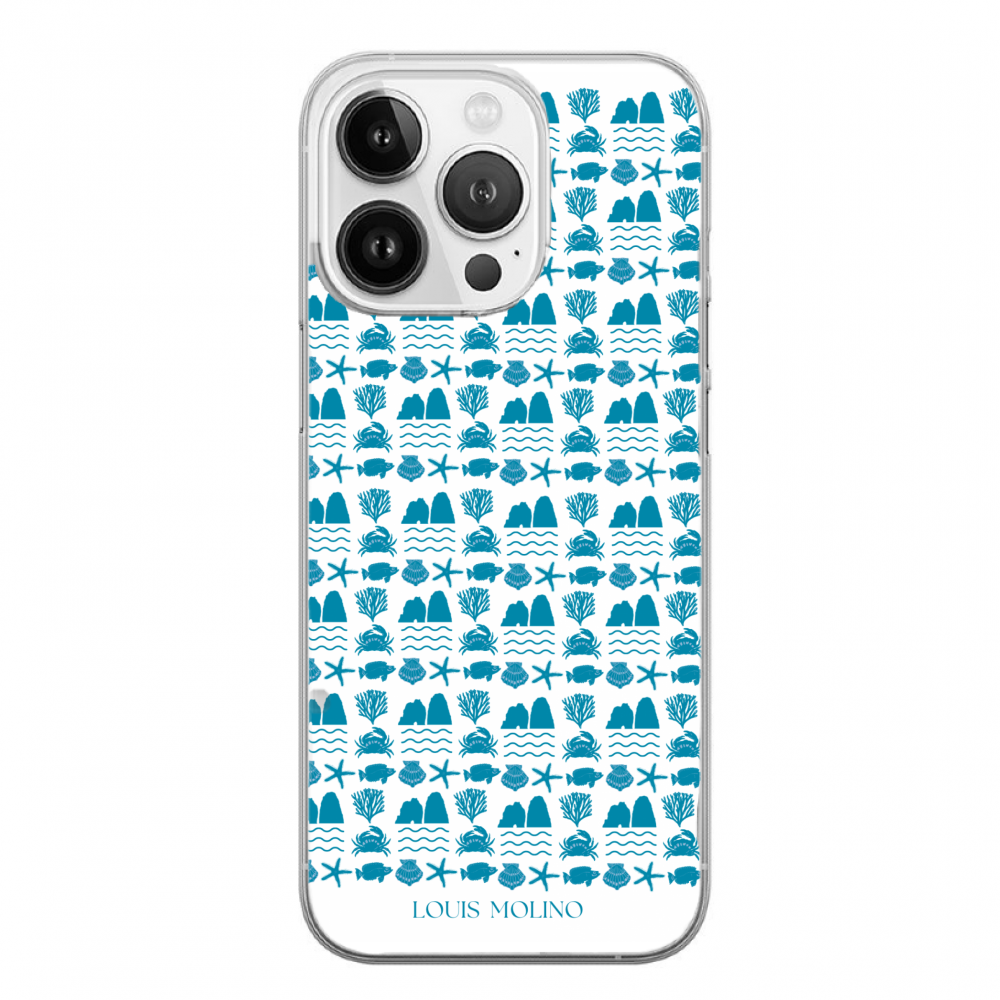 Cover Gomma iPhone 14 Pro Max BLUE SPECIES PROTECTED CAPRI
