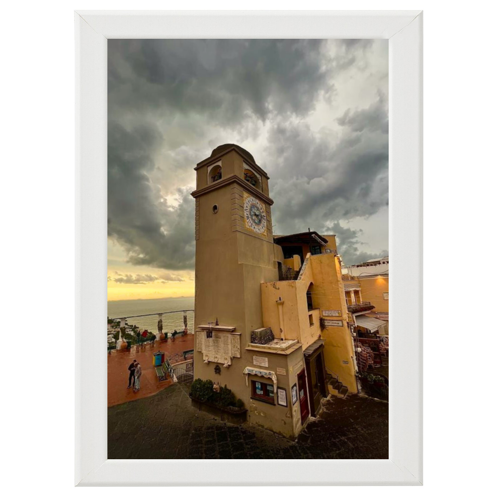 Poster con Cornice 40x60 Capri Piazzetta