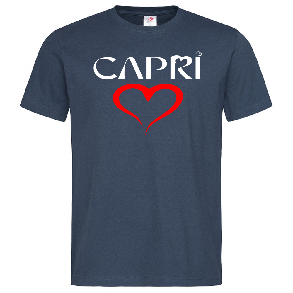 T-Shirt Men Premium CUORE CAPRI ROSSO