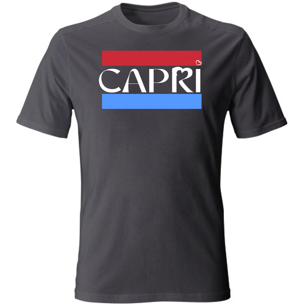Unisex Large T-Shirt CAPRI BAND RED BLUE WHITE