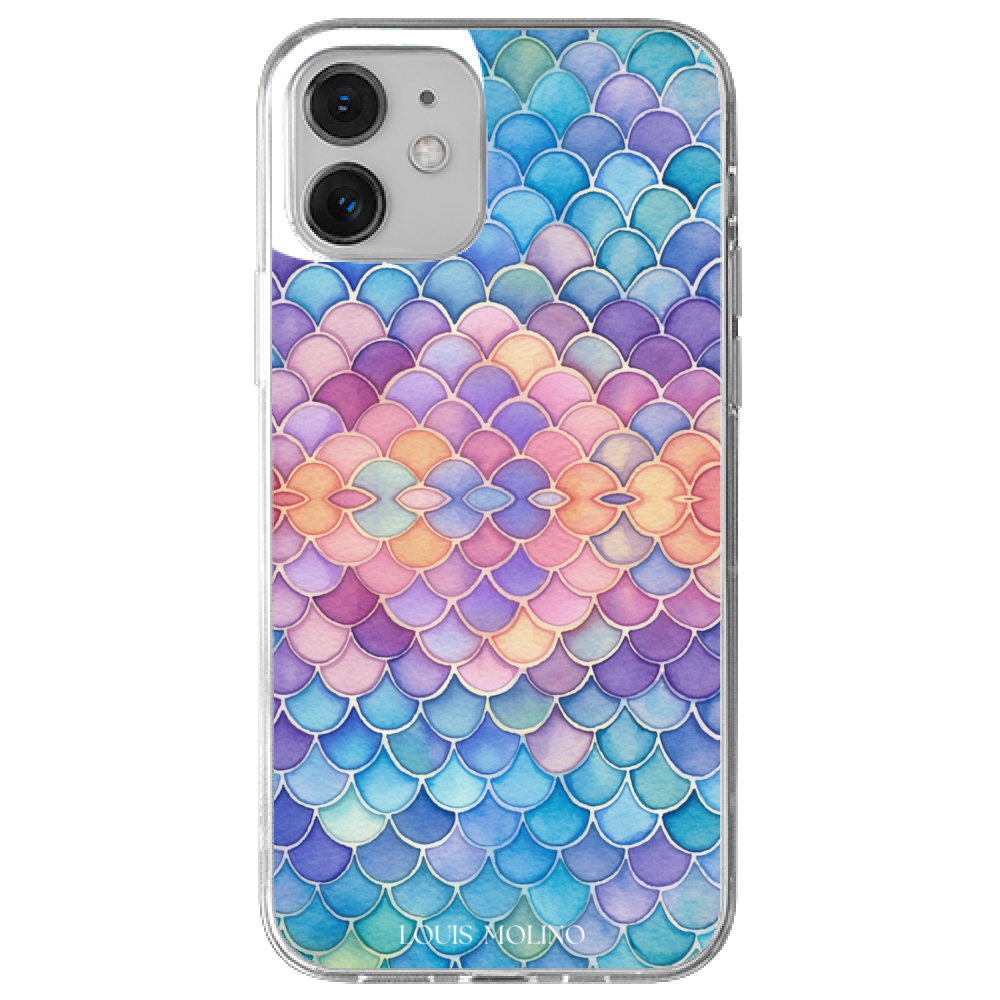 Rubber Cover iPhone 12 WATERCOLOR CAPRI
