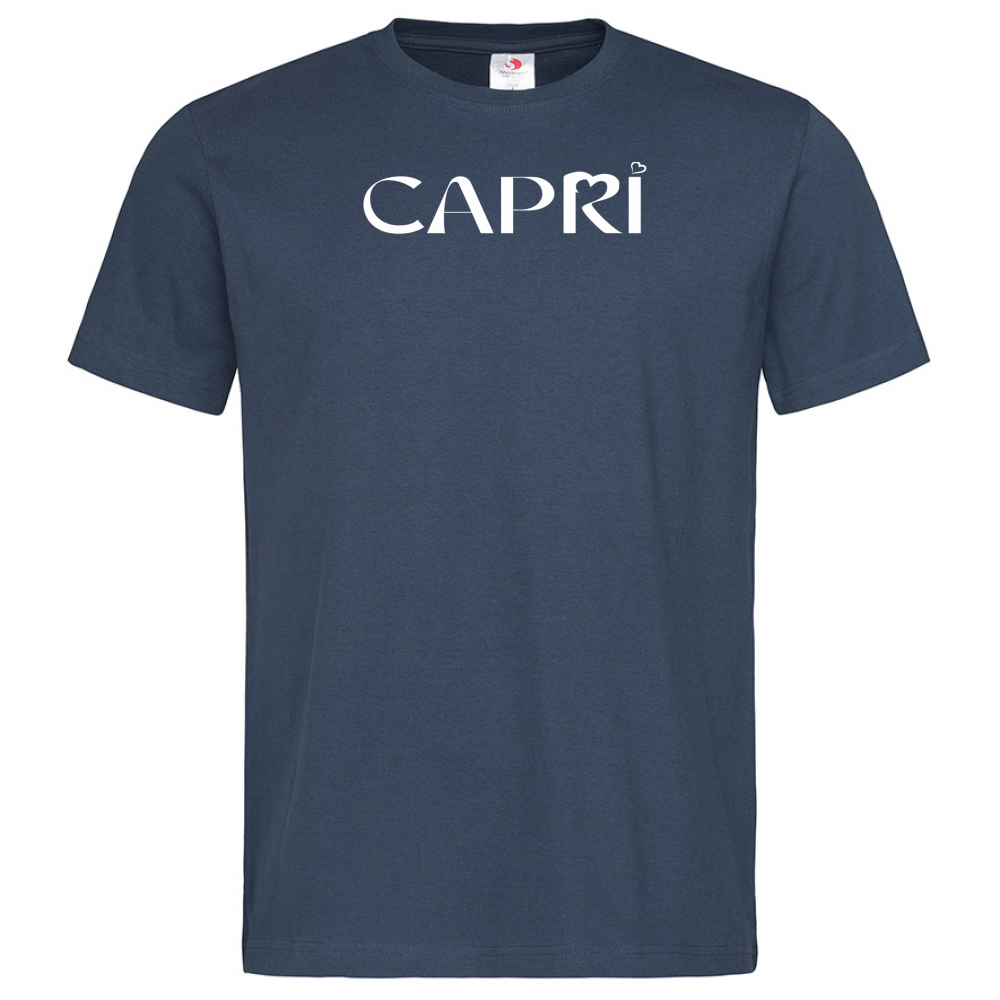 T-Shirt Men Premium CAPRI MINIMAL WHITE WRITING