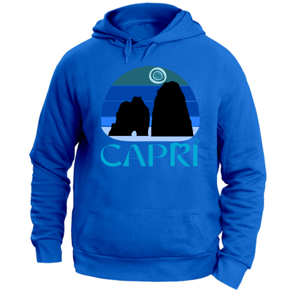 Unisex Hoodie CAPRI VINTAGE BLUE SUNSET