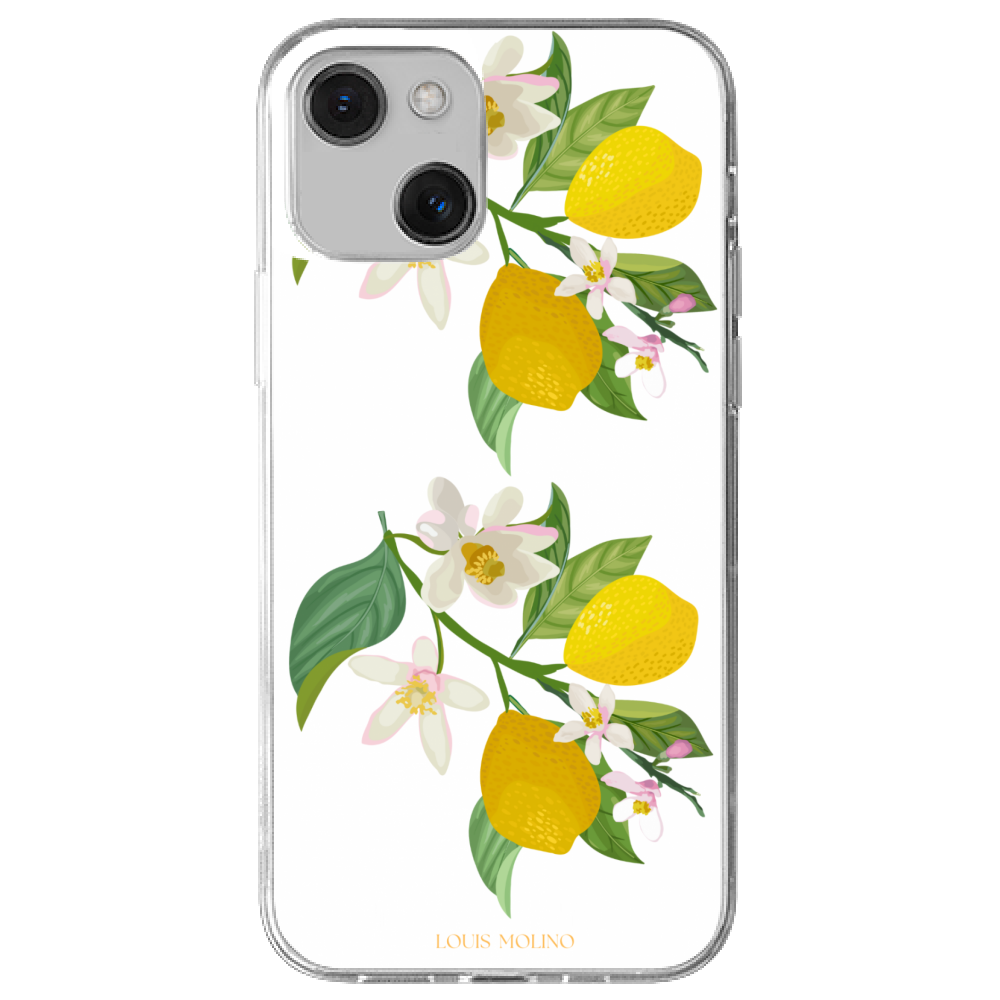 Rubber Cover iPhone 13 LEMON FLOWER CAPRI