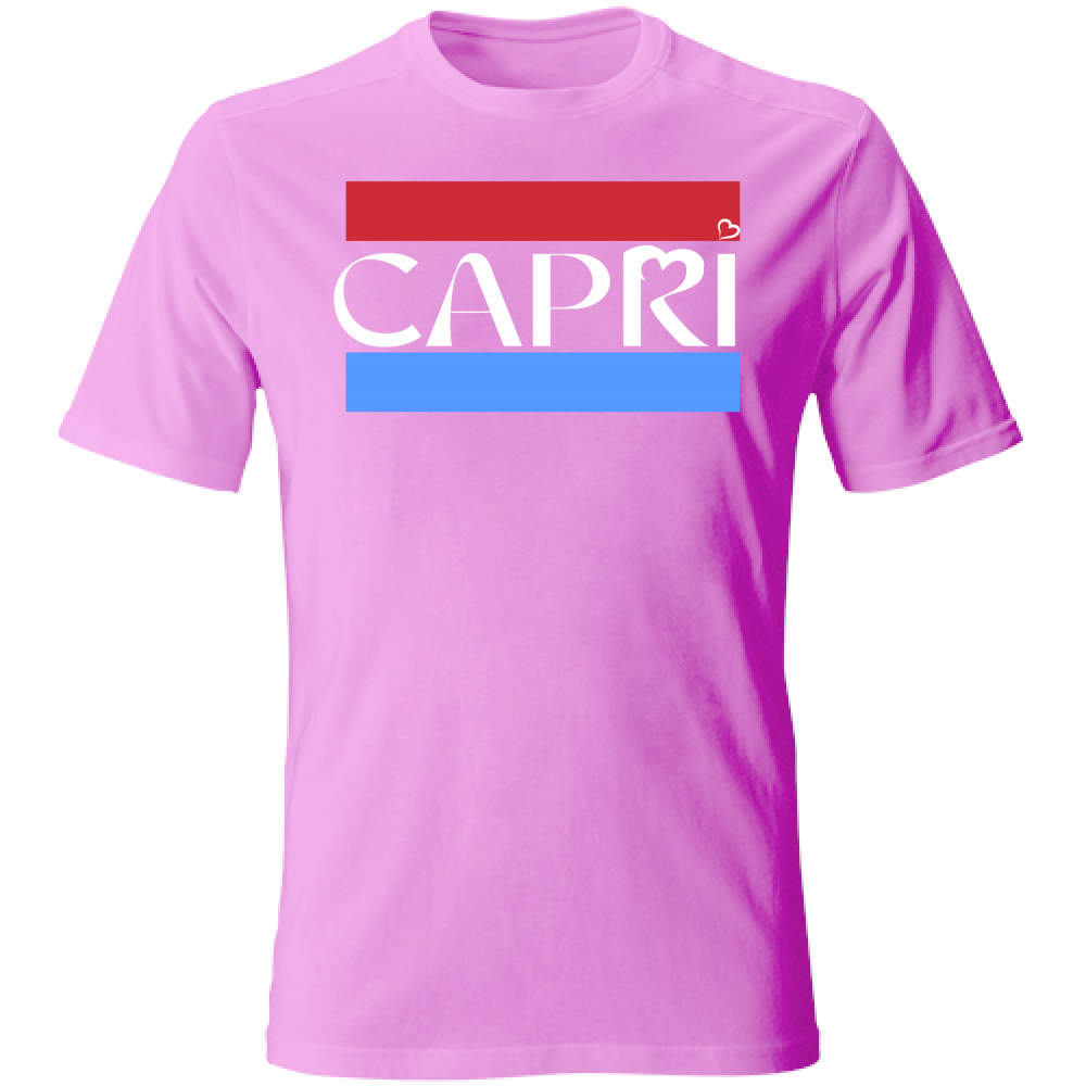 T-Shirt Bambino CAPRI FASCIA ROSSO BLUE BIANCO