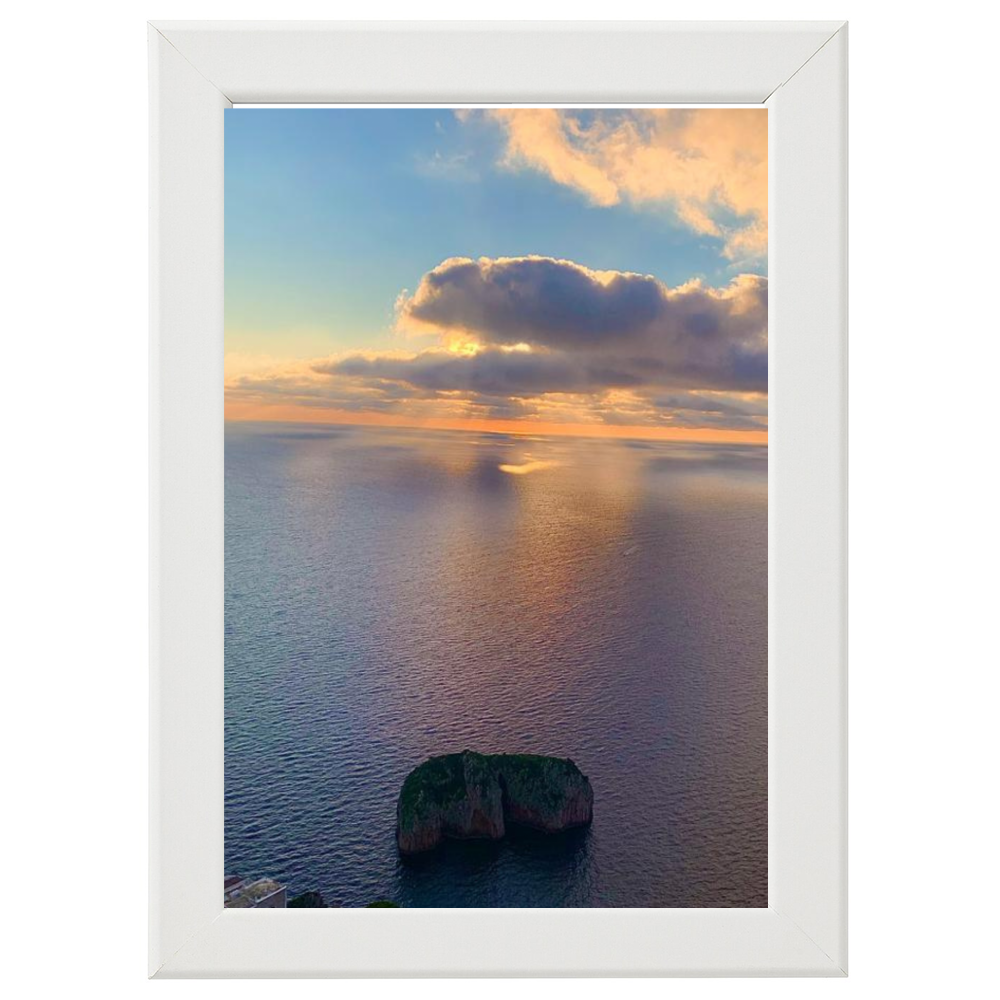 Poster con Cornice 40x60 Capri Alba Monacone