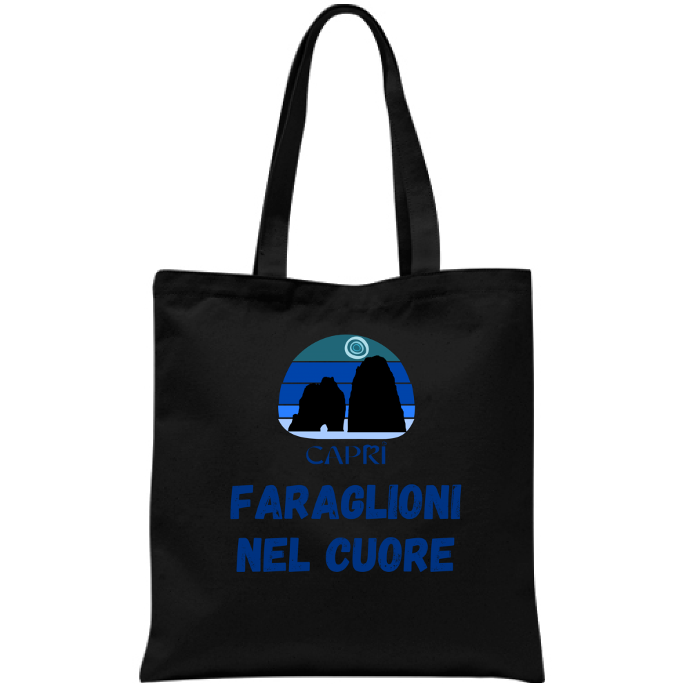 FARAGLIONI DI CAPRI BAG IN THE HEART WRITTEN BLUE