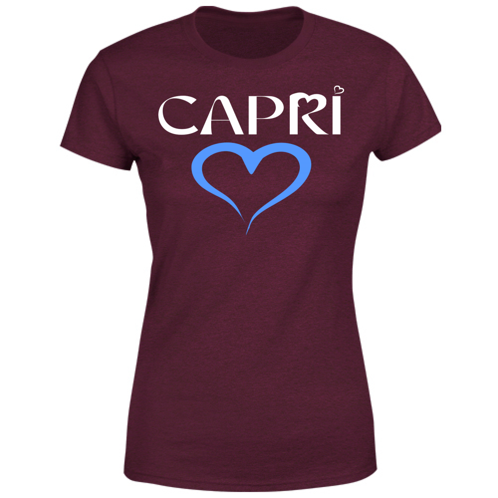 Women's T-Shirt CAPRI BLUE HEART