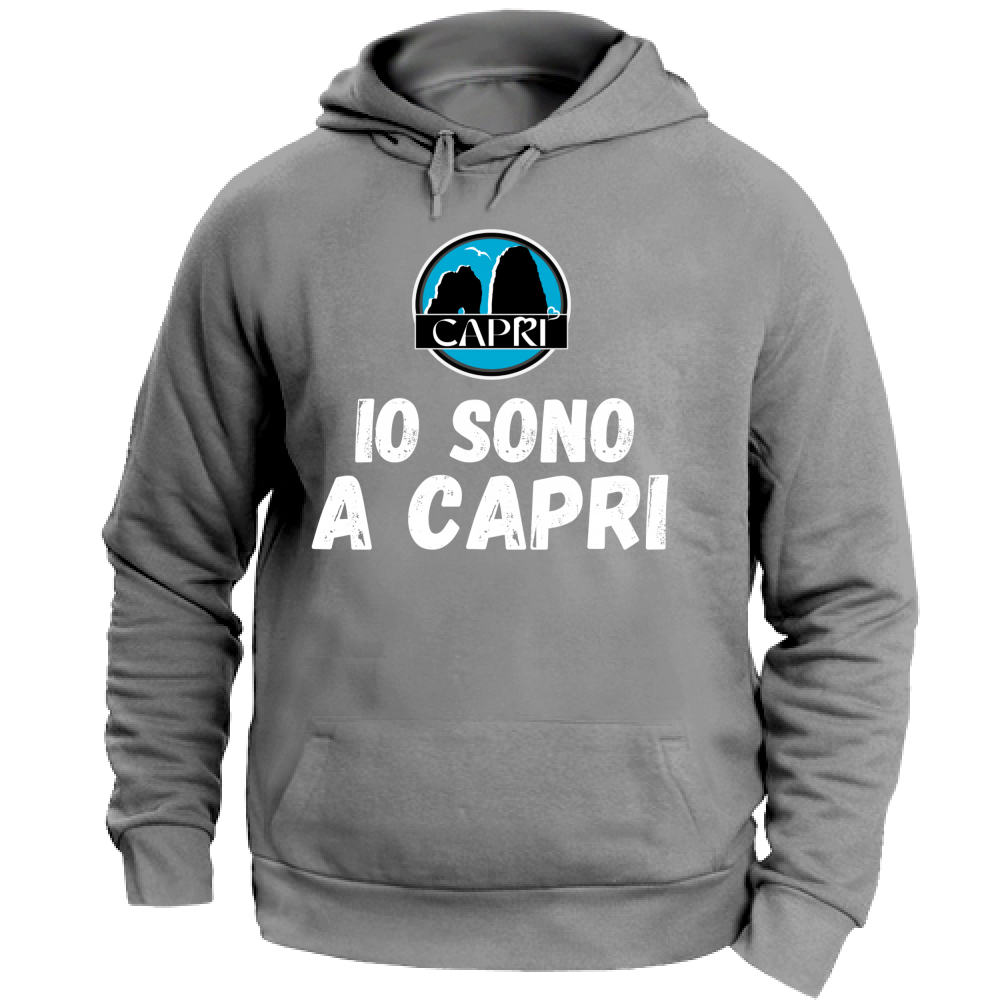 Unisex Hoodie I AM IN CAPRI WHITE WRITING