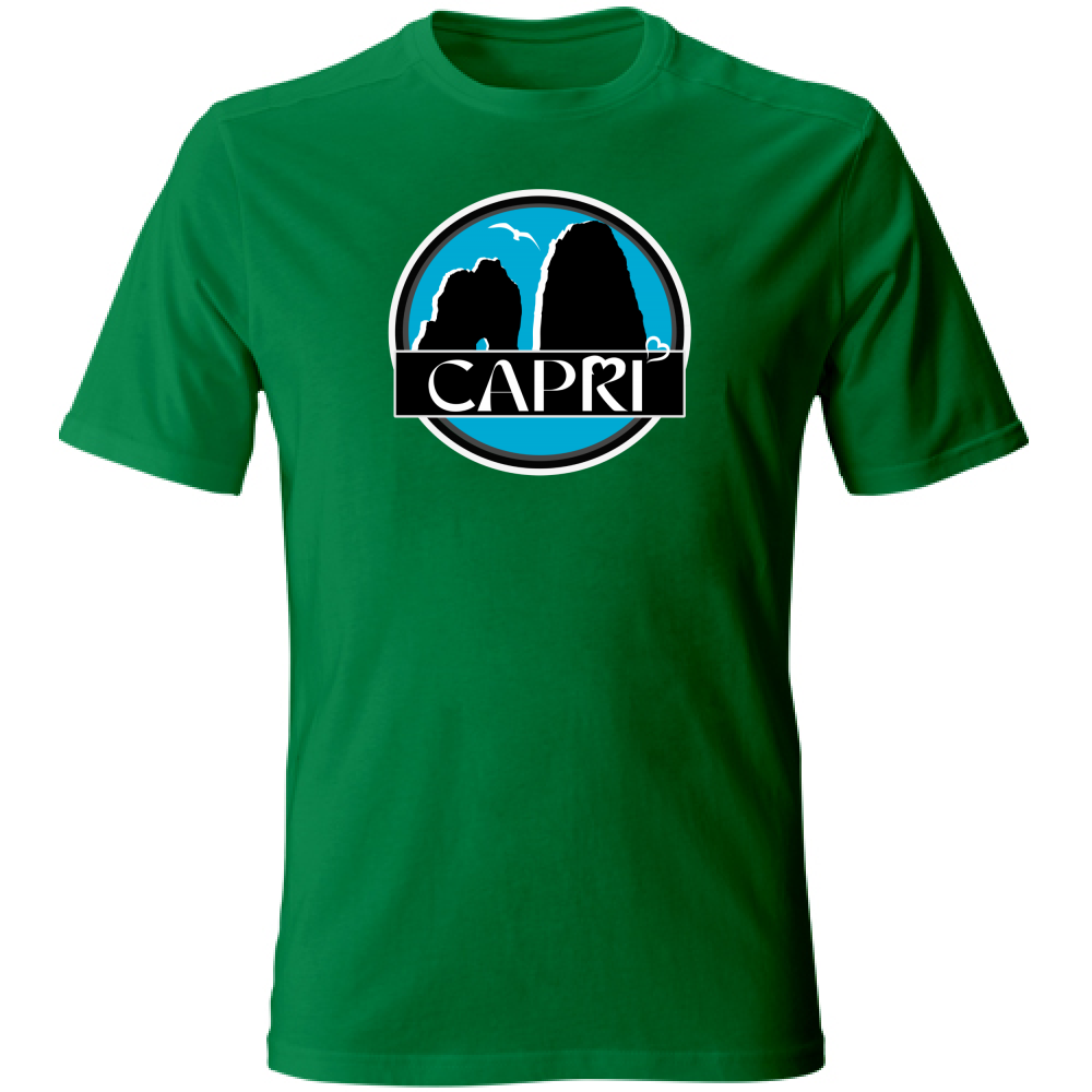 T-Shirt Unisex CAPRI CERCHIO MAGICO CON  FARAGLIONI