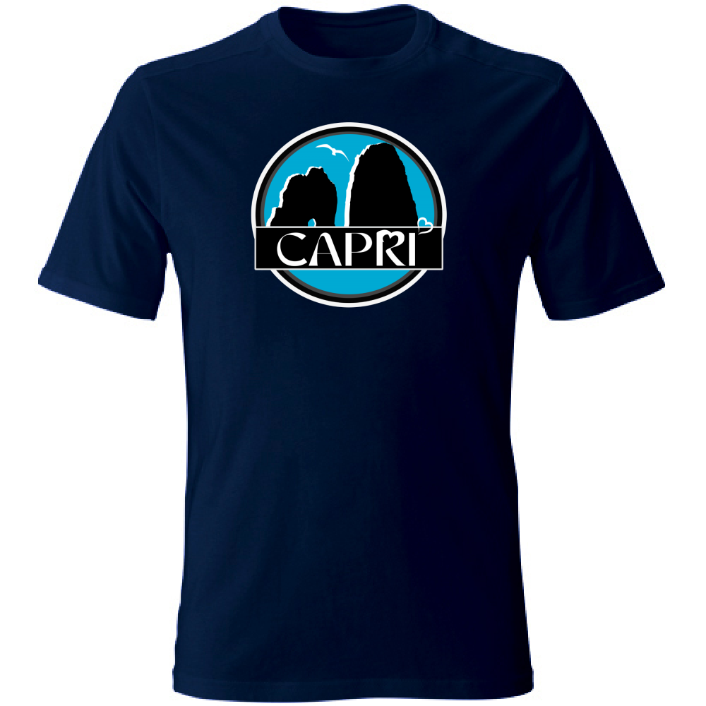 T-Shirt Unisex CAPRI CERCHIO MAGICO CON  FARAGLIONI