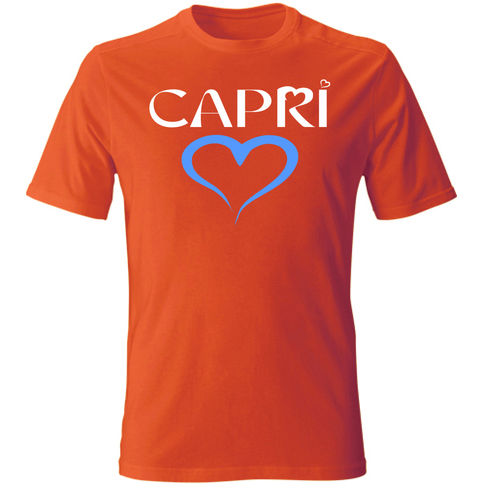 T-Shirt Unisex CAPRI CUORE AZZURRO