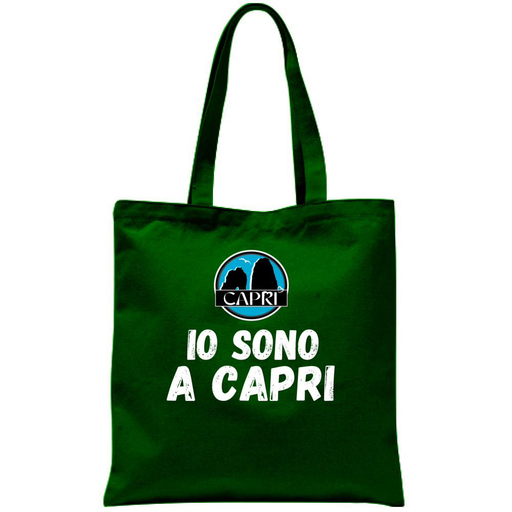 I AM IN CAPRI WHITE WRITING bag