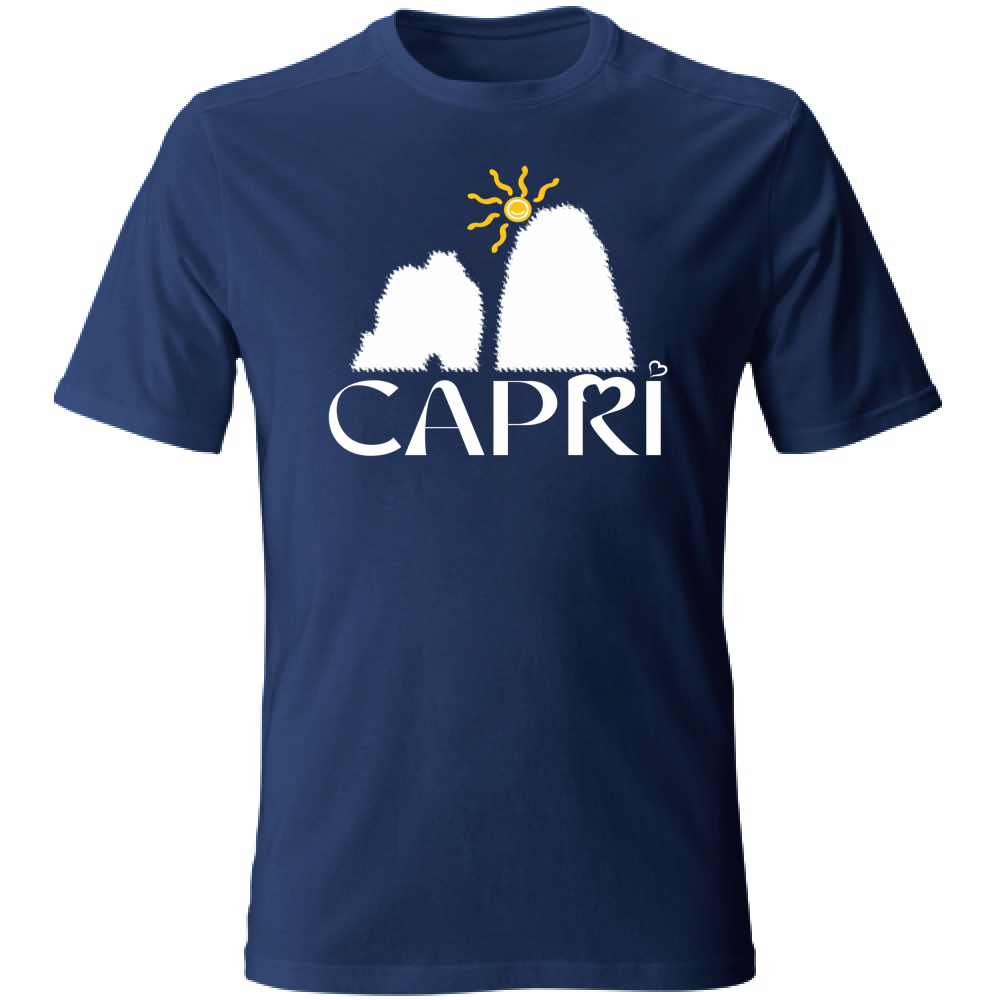 T-Shirt Kids CAPRI HAPPY FARAGLIONI WHITE