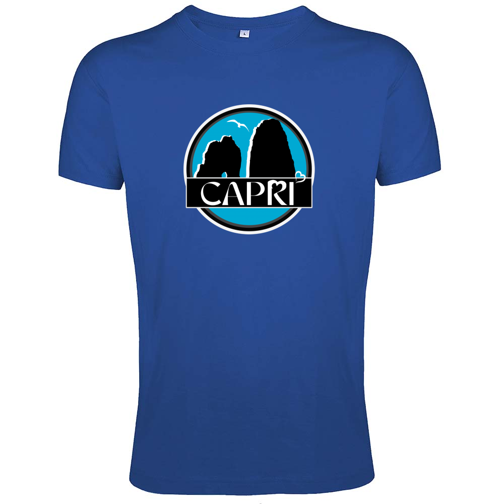 T-Shirt Men Fit CAPRI MAGIC CIRCLE WITH FARAGLIONI