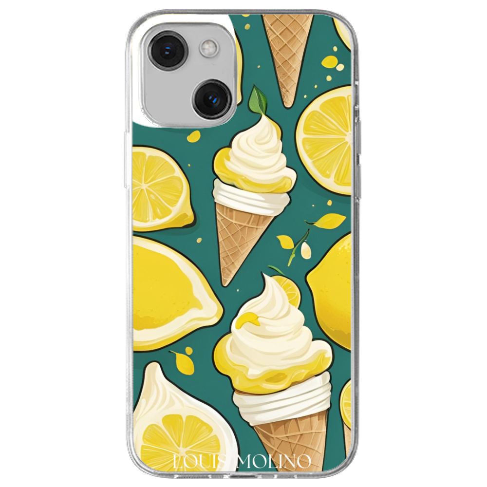 Rubber iPhone Cover Ice Cream Lemon Capri