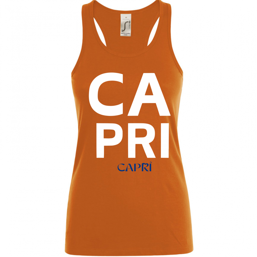 Women's Tank Top CAPRI DESIGN WHITE WRITING