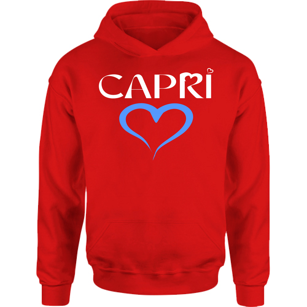 Felpa Bambino con Cappuccio CAPRI CUORE AZZURRO